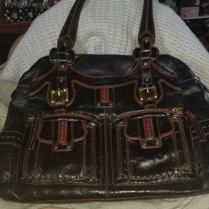 SALE**Authentic Lockheart Black/Brown Handbag